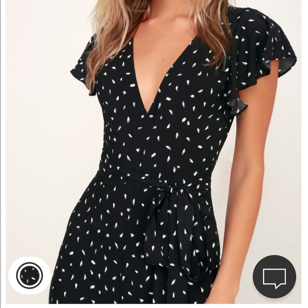 NWT Black and white open back jumpsuit
